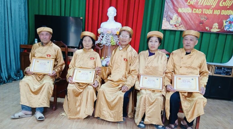 Hội đồng Họ Dương tỉnh Thanh Hoá hoàn thành việc mừng thọ các cụ cao niên năm 2026
