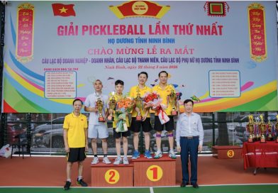 CLB Doanh nghiệp – Doanh nhân Họ Dương tỉnh Thanh Hoá đạt giải nhất Giải Pickleball