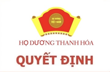 Quyết định phân công nhiệm vụ Uỷ viên HĐHD tỉnh Thanh Hoá, khoá III